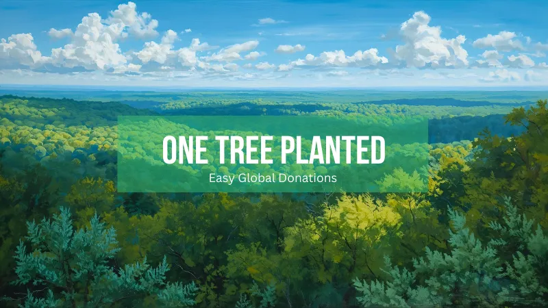 Logo for One Tree Planted, a global reforestation platform that makes it easy to donate to tree planting projects worldwide.