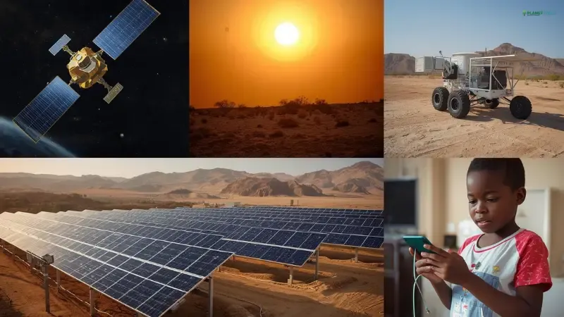 Solar energy in action: from space stations to rural communities and utility-scale farms.- What is solar energy?